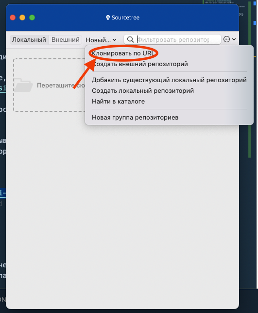Клонирование репозитория по Url